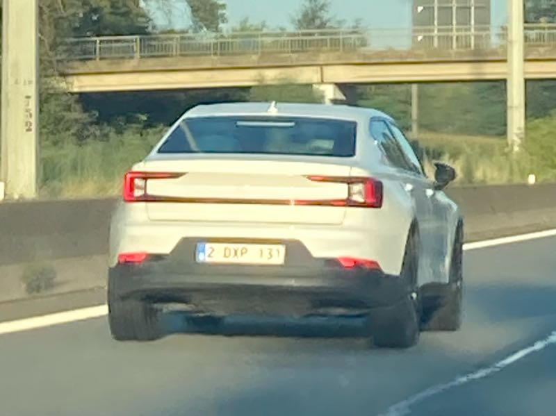 Polestar 2 spotted in Charleroi