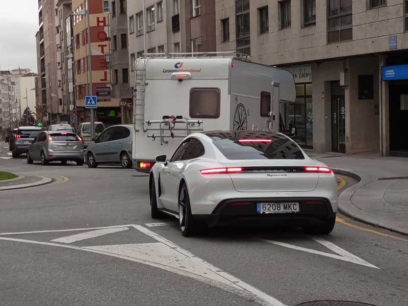Porsche Taycan spotted in Pontevedra