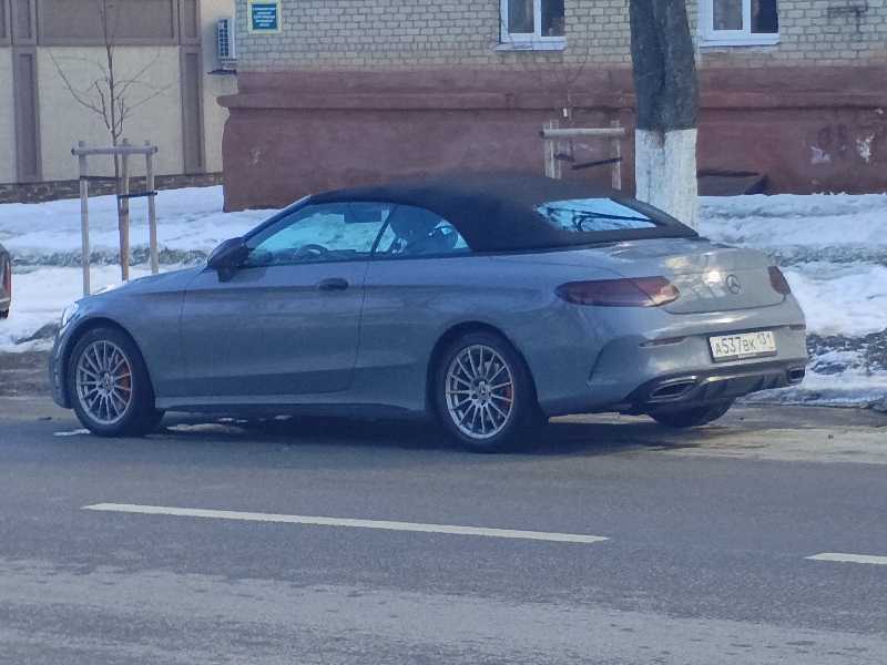 Mercedes-Benz C-Class Cabriolet spotted in Gubkin