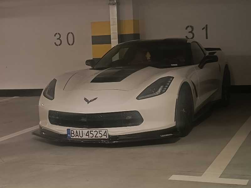 Chevrolet Corvette spotted in Augustów