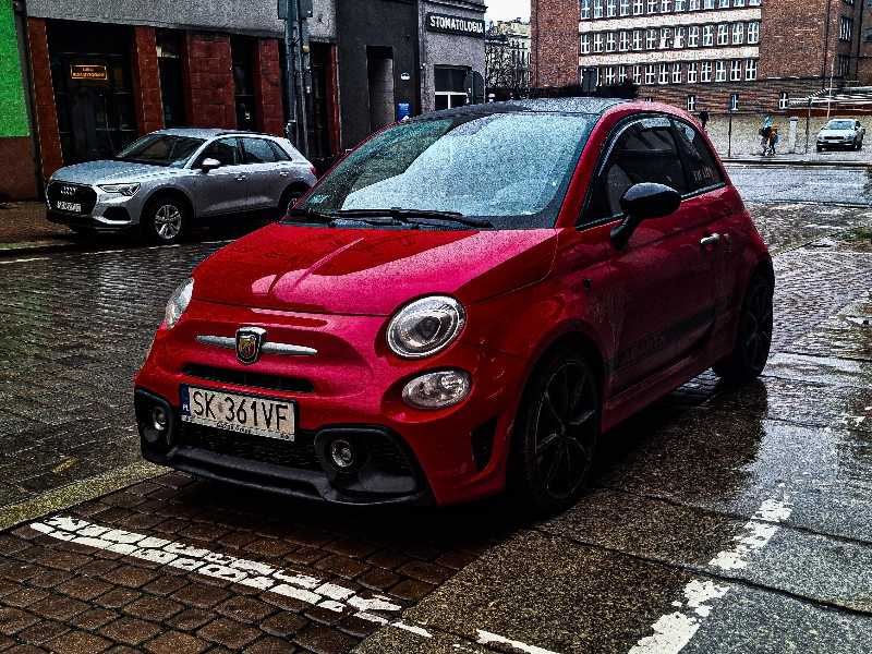 Abarth 595 spotted in Bytom