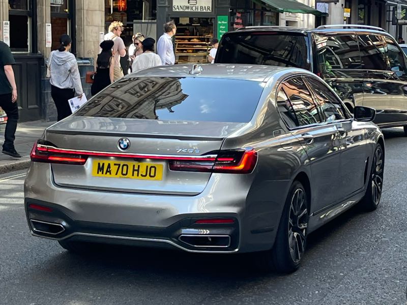 BMW 745e spotted in London