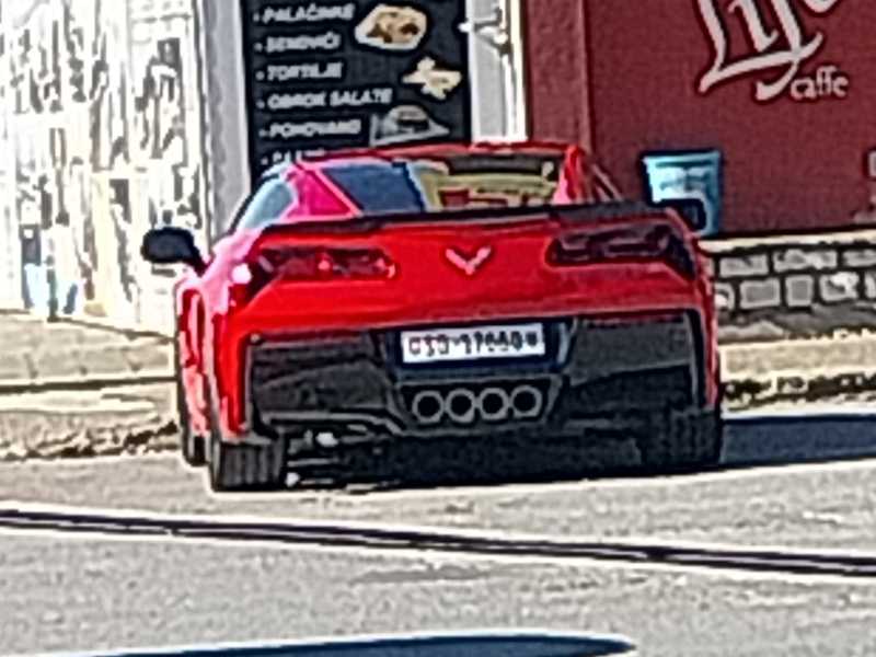 Chevrolet Corvette (2019) spotted in Golubac Municipality, Serbia