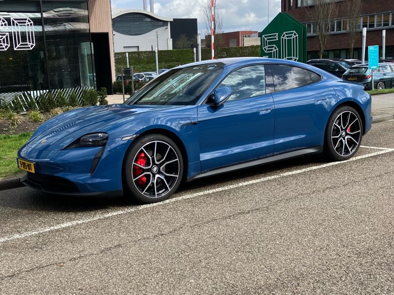 Porsche Taycan spotted in Hrymailiv