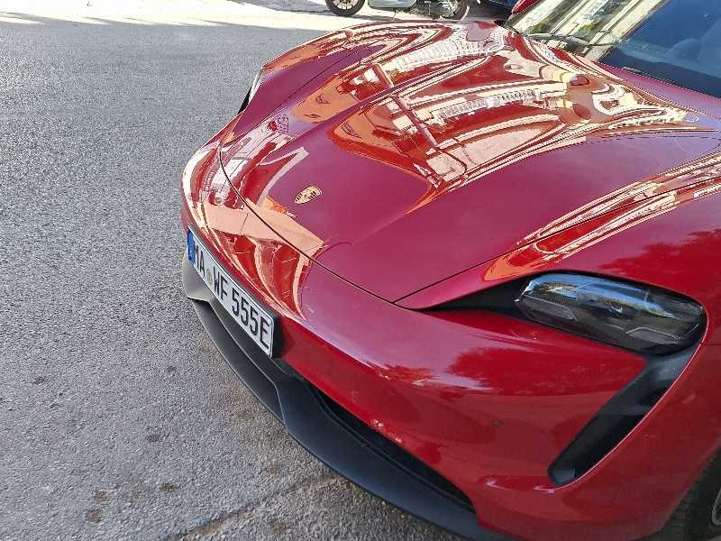Porsche Taycan spotted in Keratéa