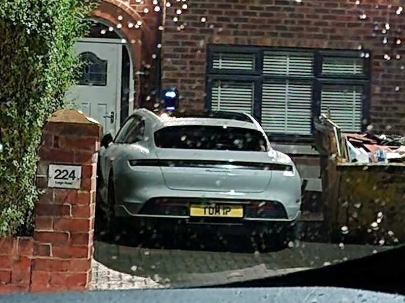 Porsche Taycan (2020) spotted in Manchester, United Kingdom