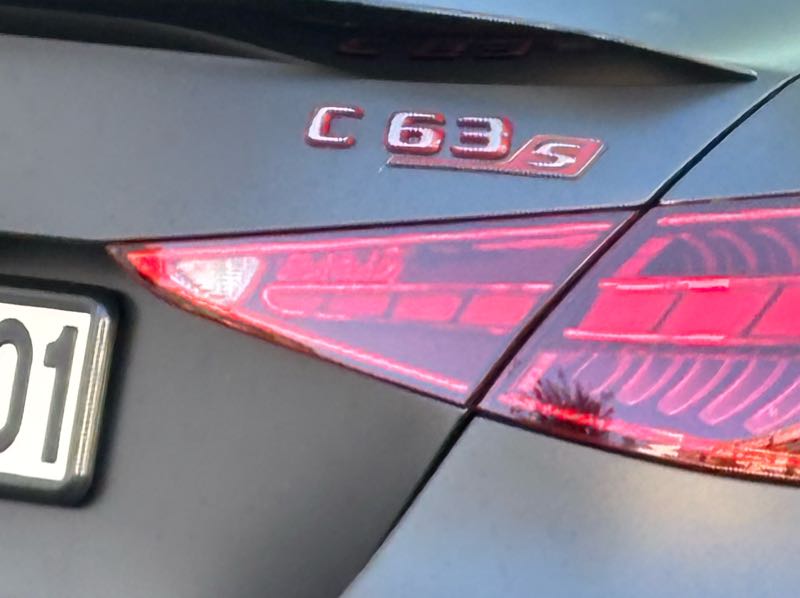 Mercedes-Benz C 63 S spotted in İzmir