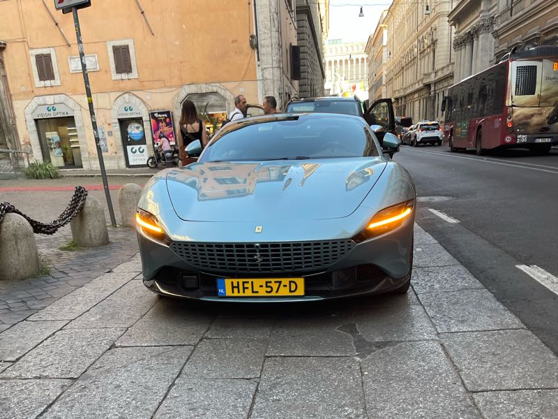Ferrari Roma (2020) spotted in Rome, Italy