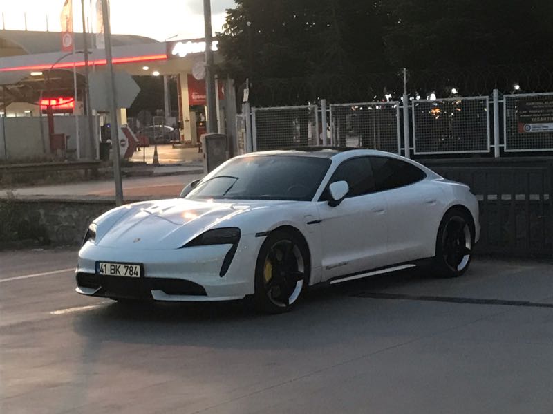 Porsche Taycan spotted in İzmit