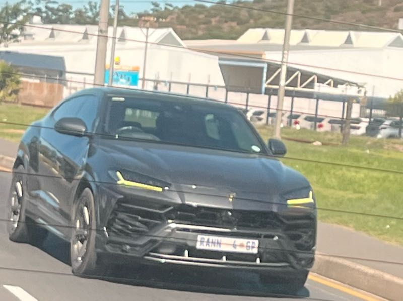 Lamborghini Urus spotted in Stellenbosch