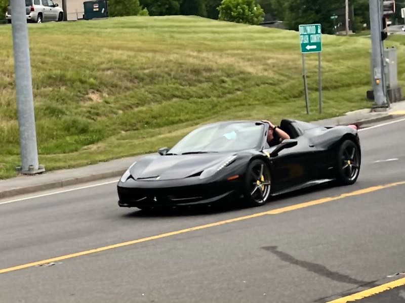 Ferrari 458 Spider spotted in Sevierville