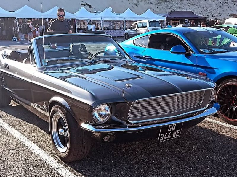 Ford Mustang (1967) spotted in Tarnos, France
