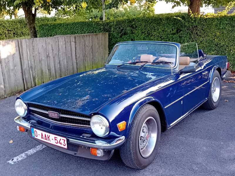 Triumph TR6 spotted in Kortrijk