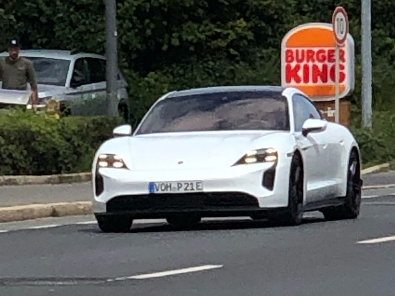 Porsche Taycan spotted in Weiden
