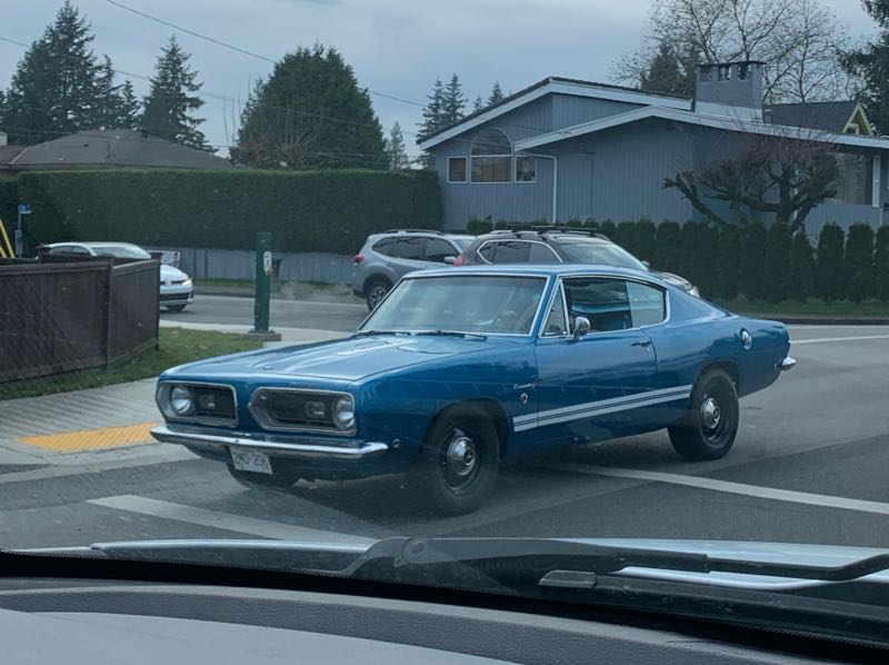 Plymouth Barracuda spotted in Coquitlam