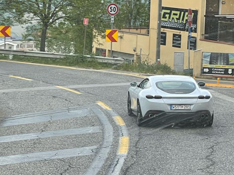 Ferrari Roma spotted in Valdragone