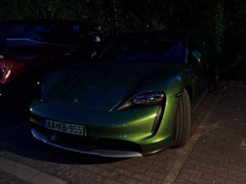 Porsche Taycan spotted in Balatonlelle