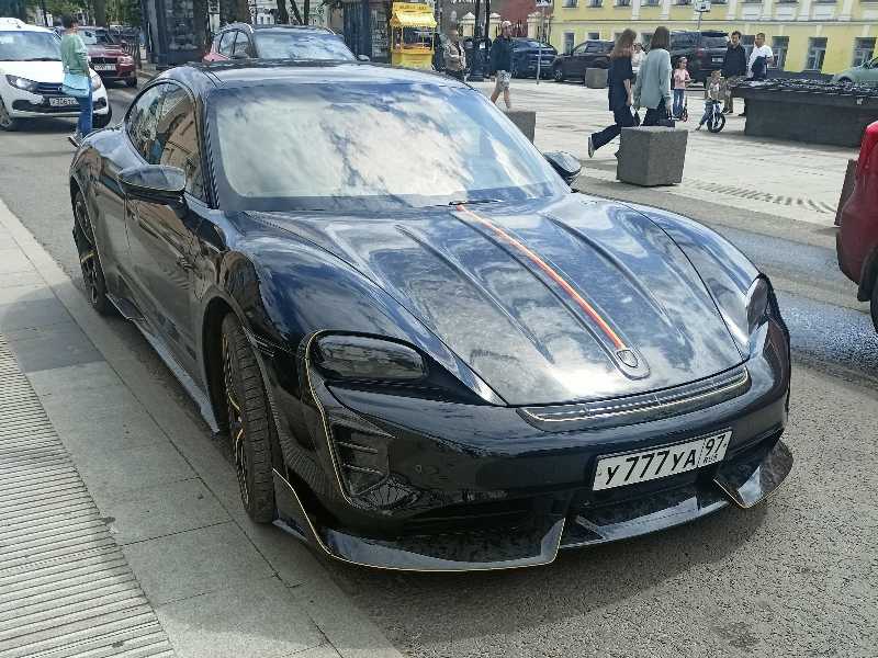Porsche Taycan spotted in Tver