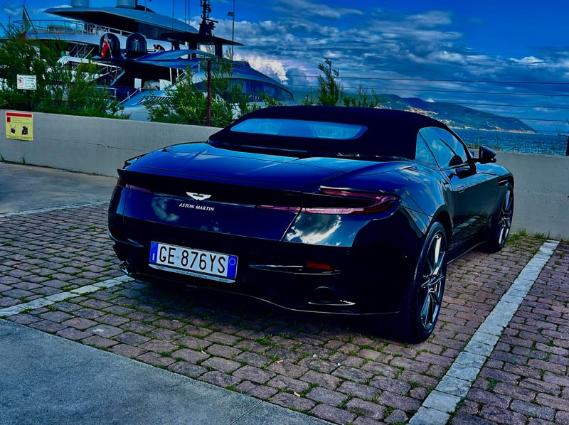 Aston Martin DB11 Volante spotted in La Spezia
