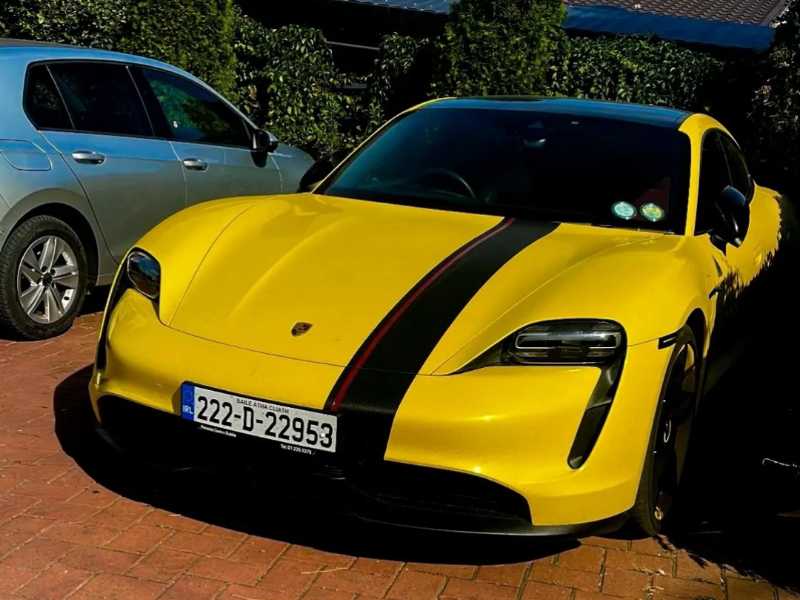 Porsche Taycan spotted in Dorohoi