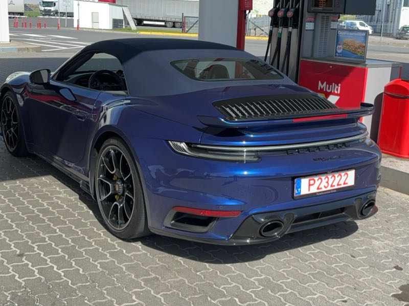 Porsche 911 Turbo S spotted in Kaunas