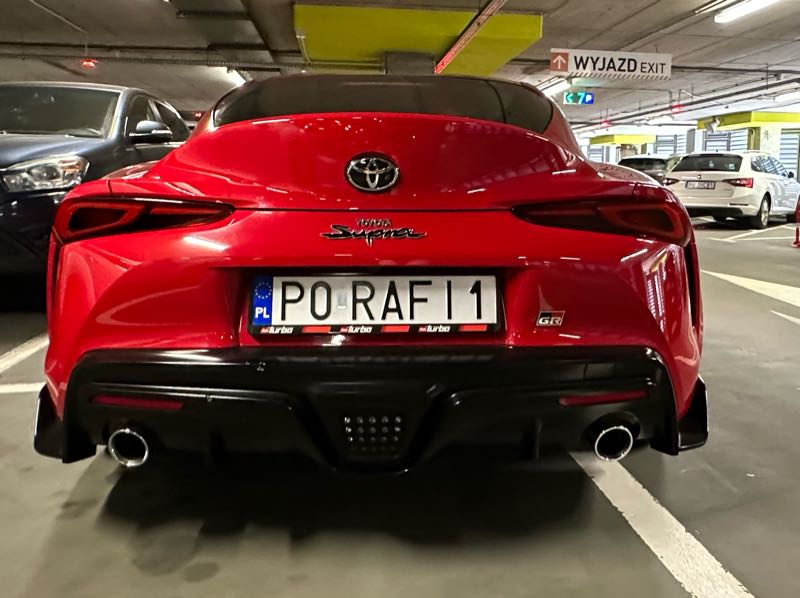 Toyota Supra spotted in Poznań