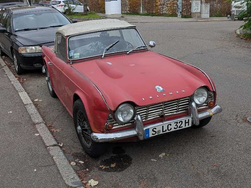 Triumph TR4A spotted in Stuttgart