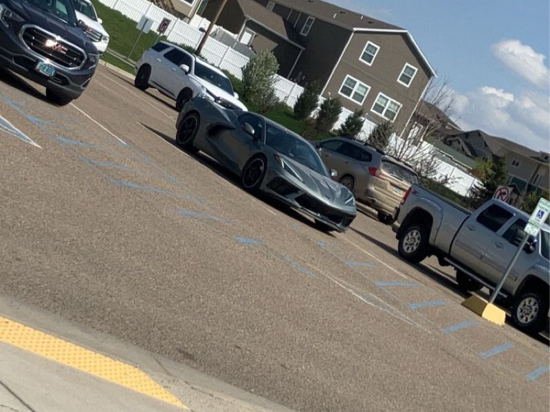Chevrolet Corvette spotted in Williston