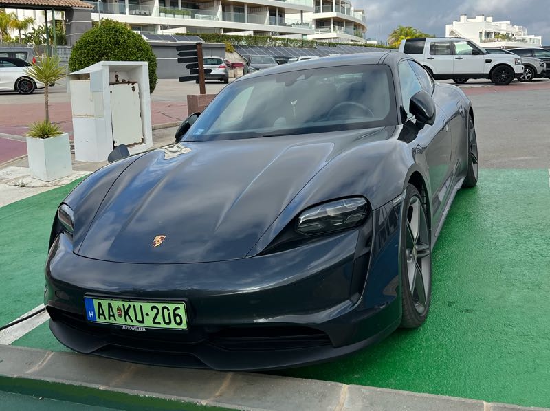 Porsche Taycan spotted in Fuengirola