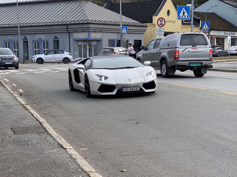 Lamborghini Aventador spotted in Drammen