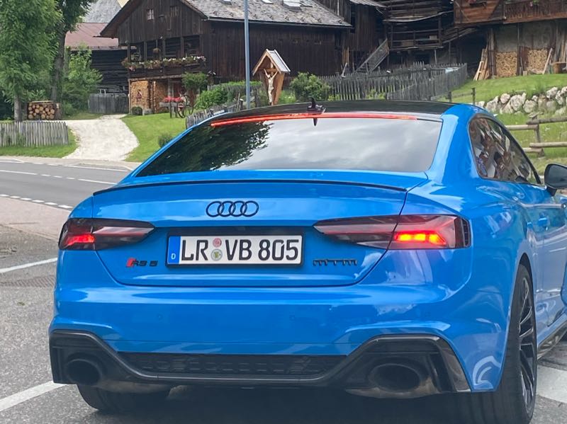 Audi RS5 spotted in Canazei