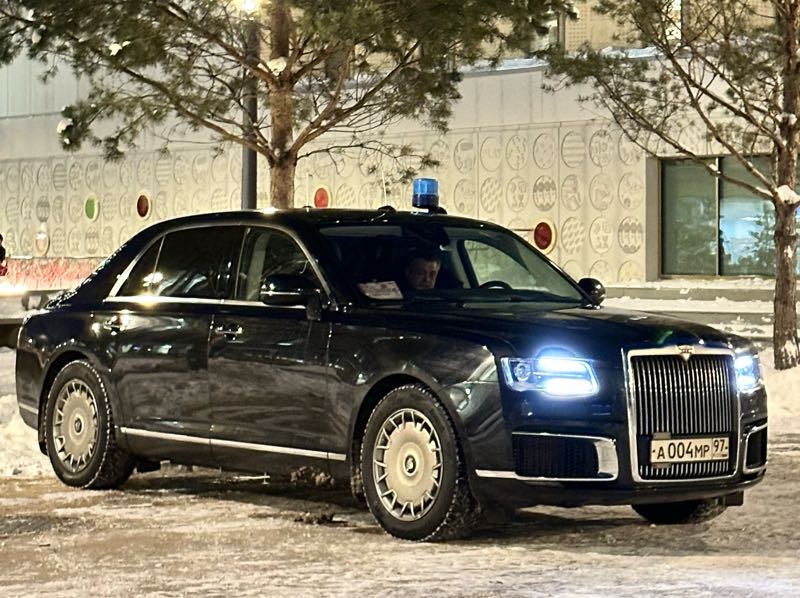 Aurus Senat spotted in Moscow