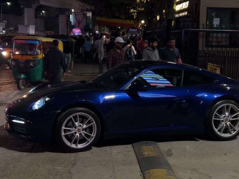 Porsche 911 spotted in Bengaluru
