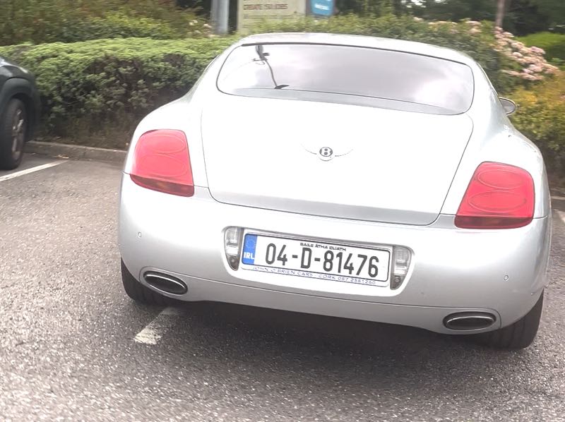 Bentley Continental GT spotted in Cork