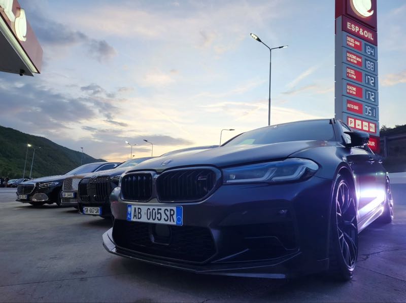BMW M5 spotted in Elbasan