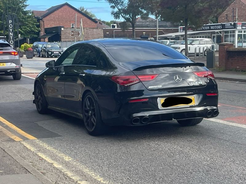 Mercedes-Benz CLA 45 spotted in Stockport