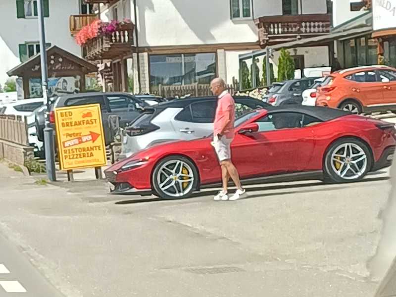 Ferrari Portofino spotted in Canazei