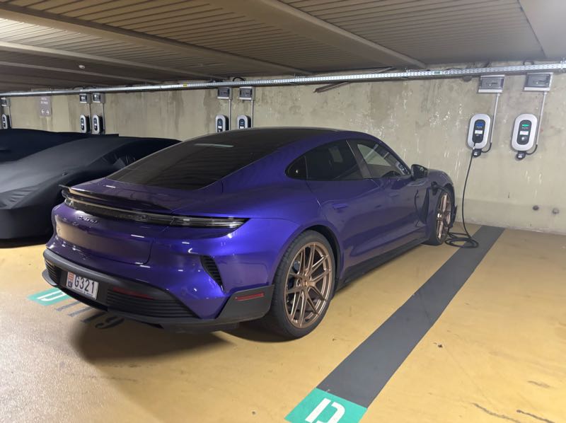 Porsche Taycan Turbo spotted in Monaco