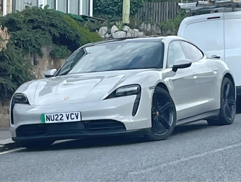 Porsche Taycan spotted in Newquay