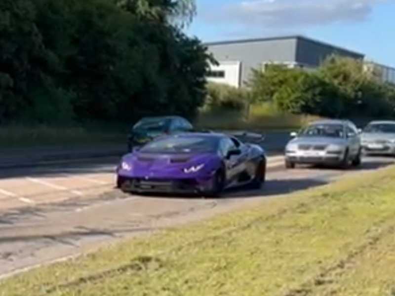 Lamborghini Huracán spotted in Telford