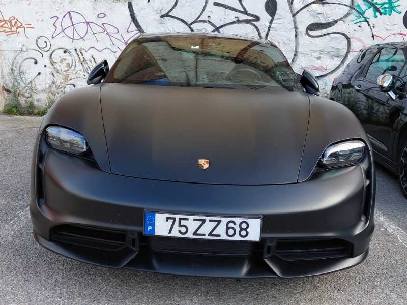 Porsche Taycan spotted in Caldas da Rainha
