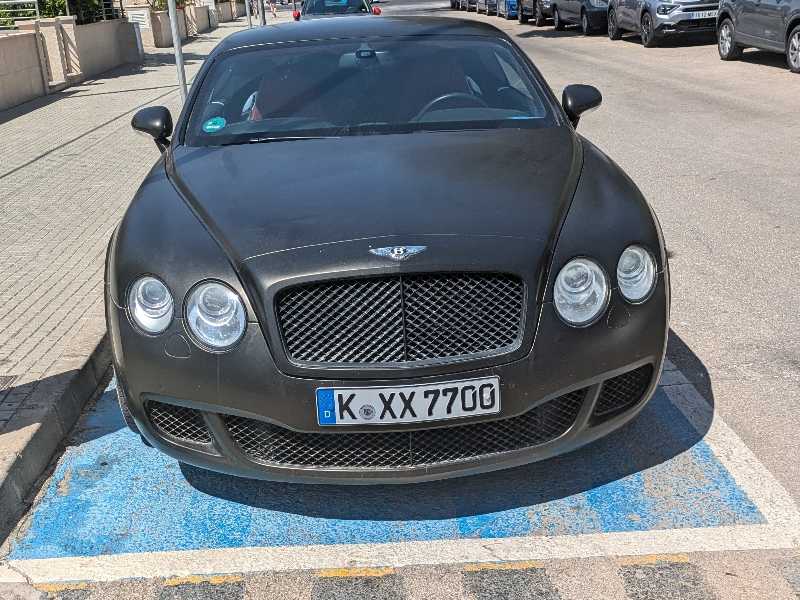 Bentley Continental GT spotted in San Bartolomé de Tirajana