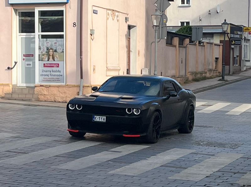 Dodge Challenger spotted in Grudziądz