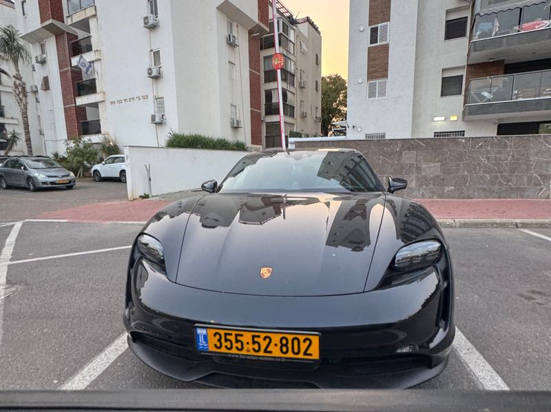 Porsche Taycan spotted in Petaẖ Tiqva