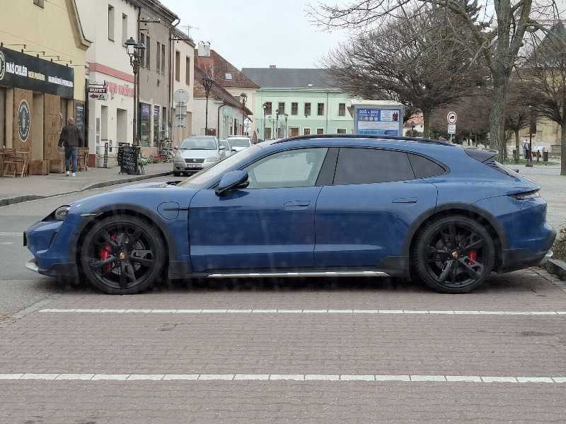 Porsche Taycan spotted in Pardubice