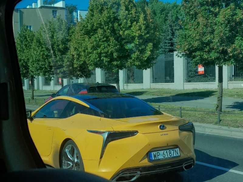 Lexus LC 500 spotted in Warsaw