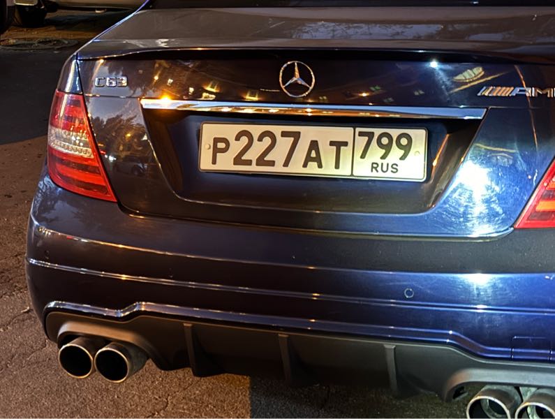 Mercedes-Benz C63 AMG (2012) spotted in Moscow, Russia