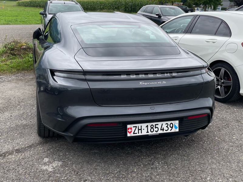 Porsche Taycan 4S spotted in Zürich