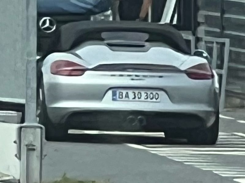 Porsche Boxster Spyder spotted in Aalborg