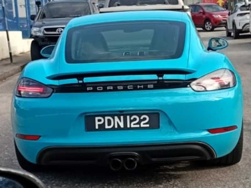 Porsche Cayman spotted in Chaguanas